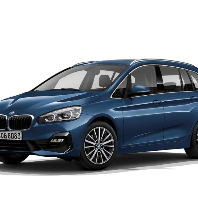 Μπροστινή λήψη τριών τετάρτων, BMW Σειρά 2 Gran Tourer BMW Σειρά 2 Gran Tourer 218i F46 2018, μπλε Mediterranean μεταλλικό, μπροστινή λήψη τριών τετάρτων