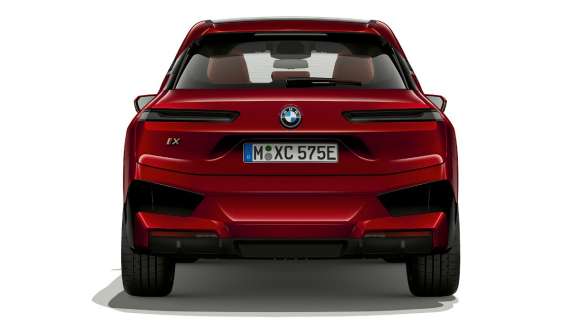 BMW iX i20, ηλεκτρικό SUV, πίσω λήψη BMW iX, ηλεκτρικό SUV, κόκκινο Aventurin, i20, πίσω λήψη