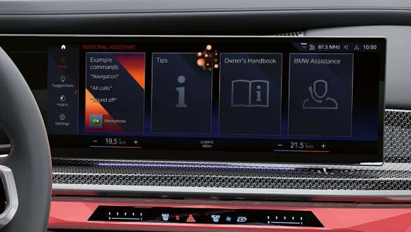 BMW Intelligent Personal Assistant, BMW M760e xDrive Sedan, G70 BMW Intelligent Personal Assistant, BMW M760e xDrive Sedan, G70, BMW Κυρτή Οθόνη