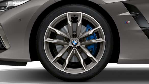 Μ σπορ φρένα, BMW Z4 M40i Roadster, G29 Μ σπορ φρένα, BMW Z4 M40i Roadster, G29, 2019, BMW Individual γκρι Frozen μεταλλικό, πλαϊνή λήψη, ζάντα