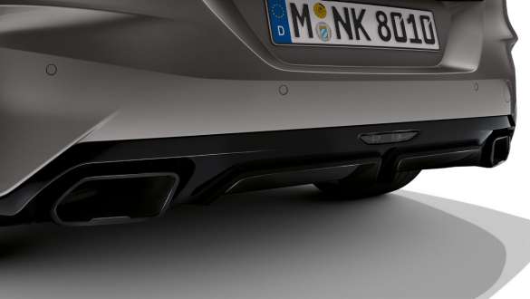 Απολήξεις εξάτμισης, BMW Z4 M40i Roadster, G29 Απολήξεις εξάτμισης, BMW Z4 M40i Roadster, G29, 2019, BMW Individual γκρι Frozen μεταλλικό, κοντινή πίσω λήψη