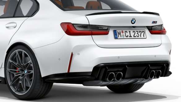 Σχεδίαση πίσω τμήματος, BMW M3 Competition Sedan, λευκό Frozen Brilliant μεταλλικό, G80 2020 BMW M3 Competition Sedan, G80 2020, λευκό Frozen Brilliant μεταλλικό, σχεδίαση πίσω τμήματος, πίσω λήψη