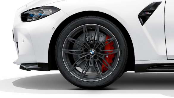 Σφυρήλατες ζάντες Μ 19"/20" M 825 M σε γκρι Orbit ματ, BMW M3 Competition Sedan, G80 2020 BMW M3 Competition Sedan, G80 2020, σφυρήλατες Μ ζάντες 19"/20" 825 Μ σε γκρι Orbit ματ, κοντινή λήψη τροχού