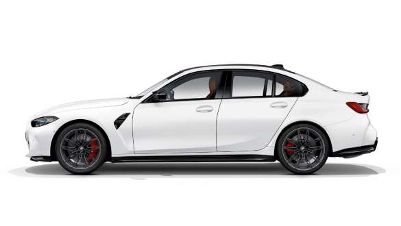 Σχεδίαση πλαϊνών μερών, BMW M3 Competition Sedan, λευκό Frozen Brilliant μεταλλικό, G80 2020 BMW M3 Competition Sedan, G80 2020, λευκό Frozen Brilliant μεταλλικό, σχεδίαση πλαϊνών μερών, πλαϊνή λήψη