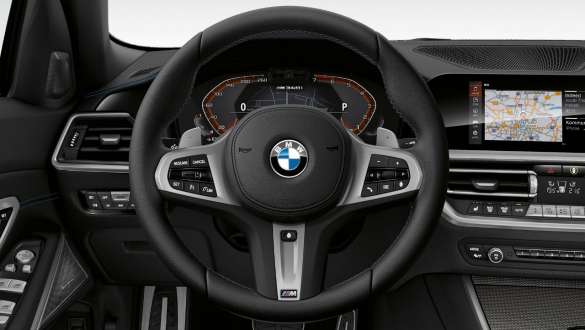 δερμάτινο τιμόνι Μ, BMW M340i xDrive Sedan, G20 2020 BMW M340i xDrive Sedan, G20 2020, δερμάτινο τιμόνι M, cockpit, εσωτερικό