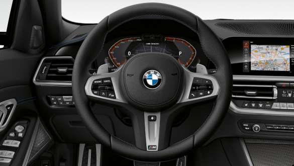 Μεταβλητό σπορ σύστημα διεύθυνσης, BMW M340i xDrive Sedan, G20 2020 Μεταβλητό σπορ σύστημα διεύθυνσης, BMW M340i xDrive Sedan, G20 2020, μαύρο Sapphire μεταλλικό, cockpit, εσωτερικό