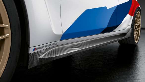 M Performance ένθετα πλαϊνών μαρσπιέ, ανθρακονήματα, BMW M3 Sedan, G80 2020 BMW M3 Sedan, G80 2020, M Performance ένθετα πλαϊνών μαρσπιέ, ανθρακονήματα, κοντινή λήψη