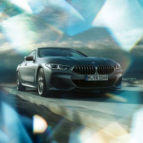 BMW M850i xDrive Gran Coupé μπροστινή λήψη τρία τέταρτα BMW M850i xDrive Gran Coupé G16 2019 BMW Individual Frozen Bluestone μπροστινή λήψη τρία τέταρτα