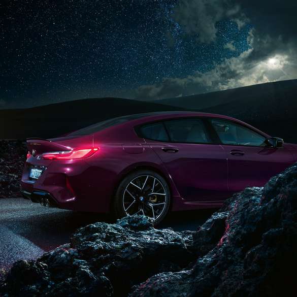 BMW M8 Competition Gran Coupé πλαϊνη λήψη BMW M8 Competition Gran Coupé F93 2020 BMW Individual Ametrine μεταλλικό πλαϊνη λήψη