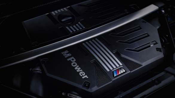 Κινητήρας βενζίνης BMW M TwinPower Turbo, BMW Χ4 M, F98, LCI, Facelift, 2021 Εξακύλινδρος σε σειρά κινητήρας βενζίνης BMW Μ TwinPower Turbo, BMW Χ4 M Competition, F98, LCI, Facelift 2021, κοντινή λήψη