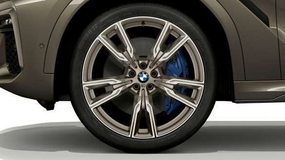 BMW X6 M50i με εστίαση στη ζάντα ελαφρού κράματος, G06 BMW X6 M50i, εξωτερικό, ζάντες ελαφρού κράματος, G06, 2018, SUV