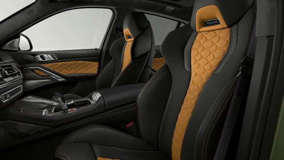 Μ καθίσματα πολλαπλών λειτουργιών της BMW Χ6 M Competition, F96 Μ καθίσματα πολλαπλών λειτουργιών με δέρμα 'Merino', BMW Χ6 M Competition, F96, 2020, SUV, εσωτερικό
