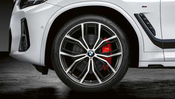 BMW X3, G01, M Performance σφυρήλατες ζάντες ελαφρού κράματος 21", 2021 BMW X3, G01, M Performance σφυρήλατες ζάντες ελαφρού κράματος 21" με ακτίνες Y 701 M, δίχρωμες, 2021