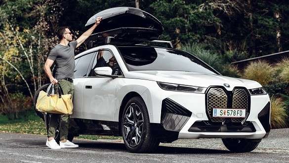 BMW μπαγκαζιέρα οροφής 420 σε μαύρο/ασημί Titanium BMW Αξεσουάρ για την Άνοιξη και το Καλοκαίρι, BMW μπαγκαζιέρα οροφής 420 σε μαύρο/ασημί Titanium