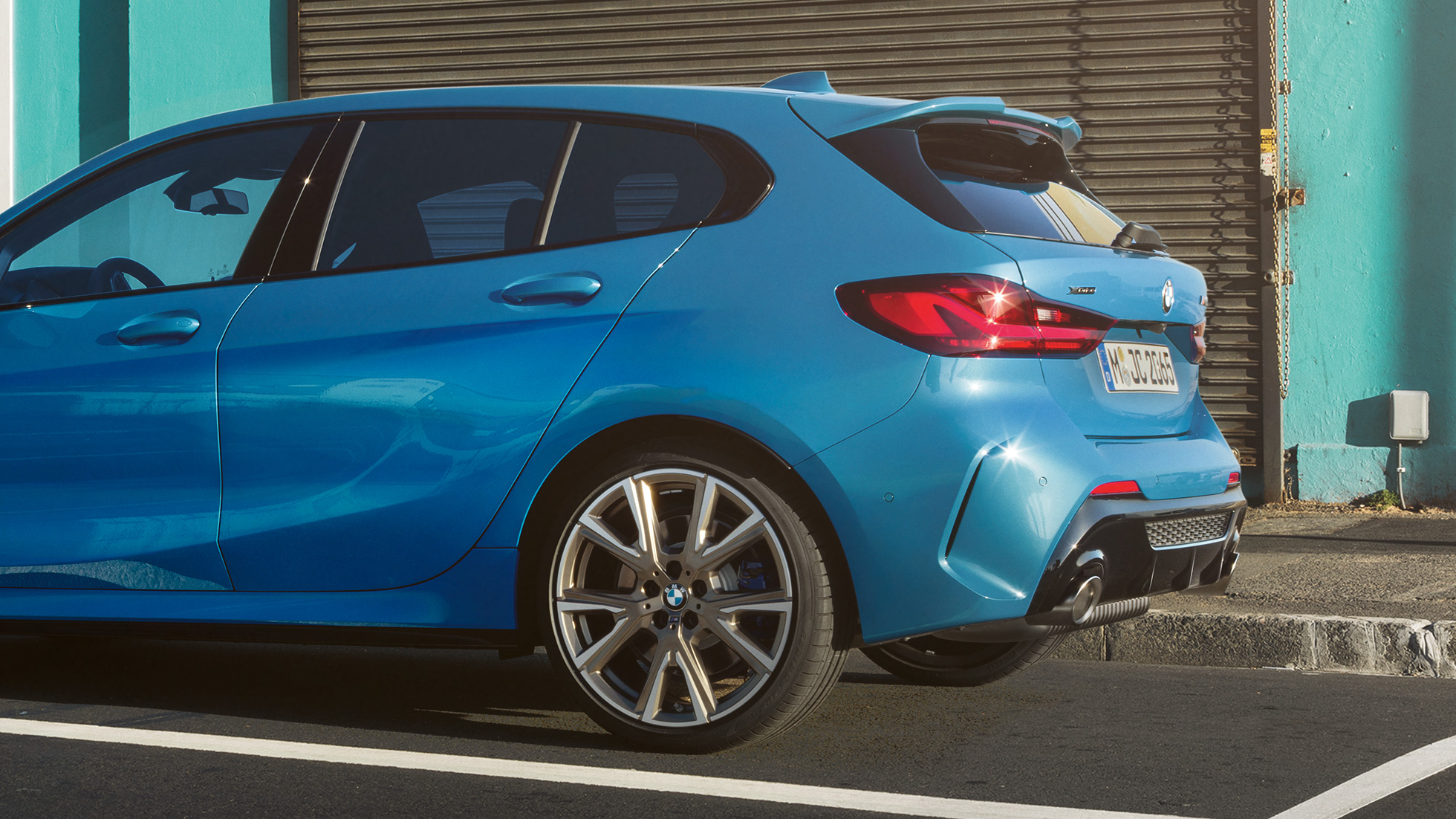 BMW Σειρά 1, γωνία Hofmeister. Πλαϊνή όψη της BMW Σειράς 1 με ιδιαίτερα διαμορφωμένη γωνία Hofmeister.