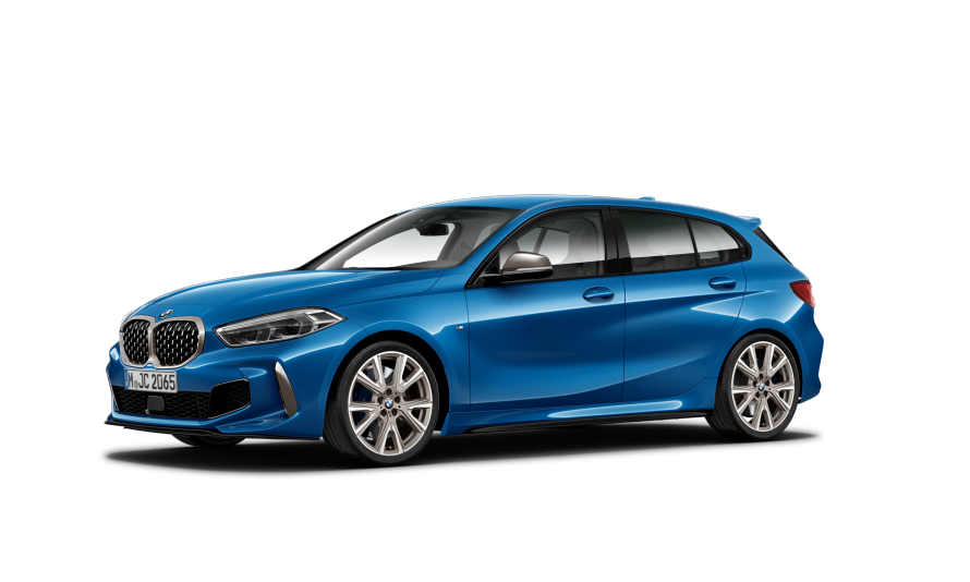 BMW Σειρά 1 (F40), πλαϊνή λήψη τριών τετάρτων BMW Σειρά 1 (F40), πλαϊνή λήψη τριών τετάρτων