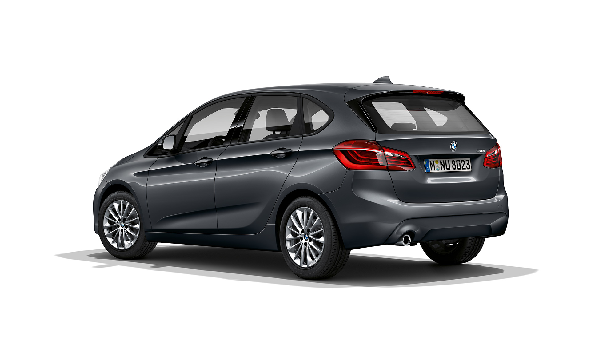 Πίσω λήψη τριών τετάρτων, BMW Σειρά 2 Active Tourer, Έκδοση Advantage BMW Σειρά 2 Active Tourer 218i F45, γκρι Mineral μεταλλικό, πίσω λήψη τριών τετάρτων