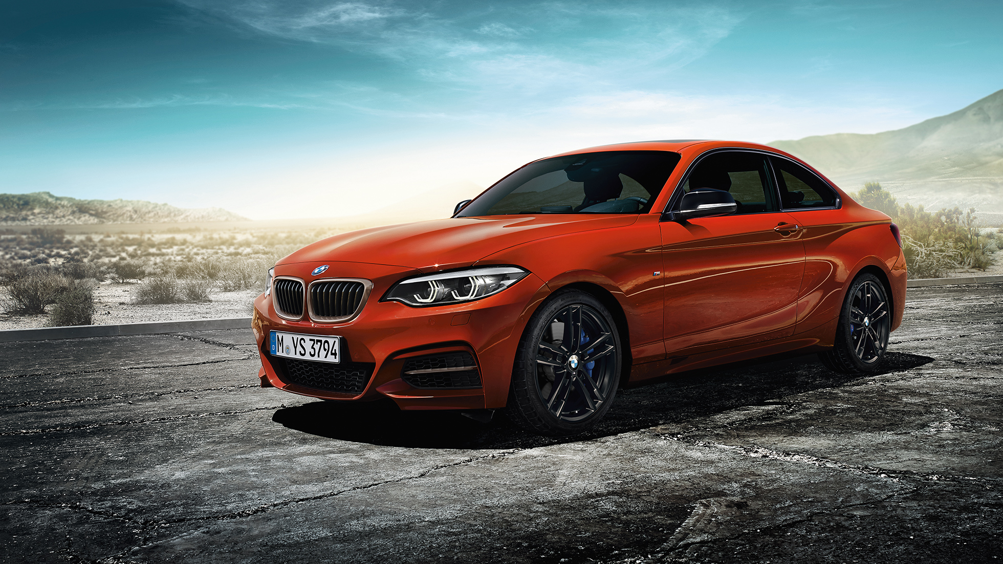 BMW Σειρά 2 Coupé, στατική λήψη μπροστινού τμήματος BMW Σειρά 2 Coupé, στατική λήψη μπροστινού τμήματος