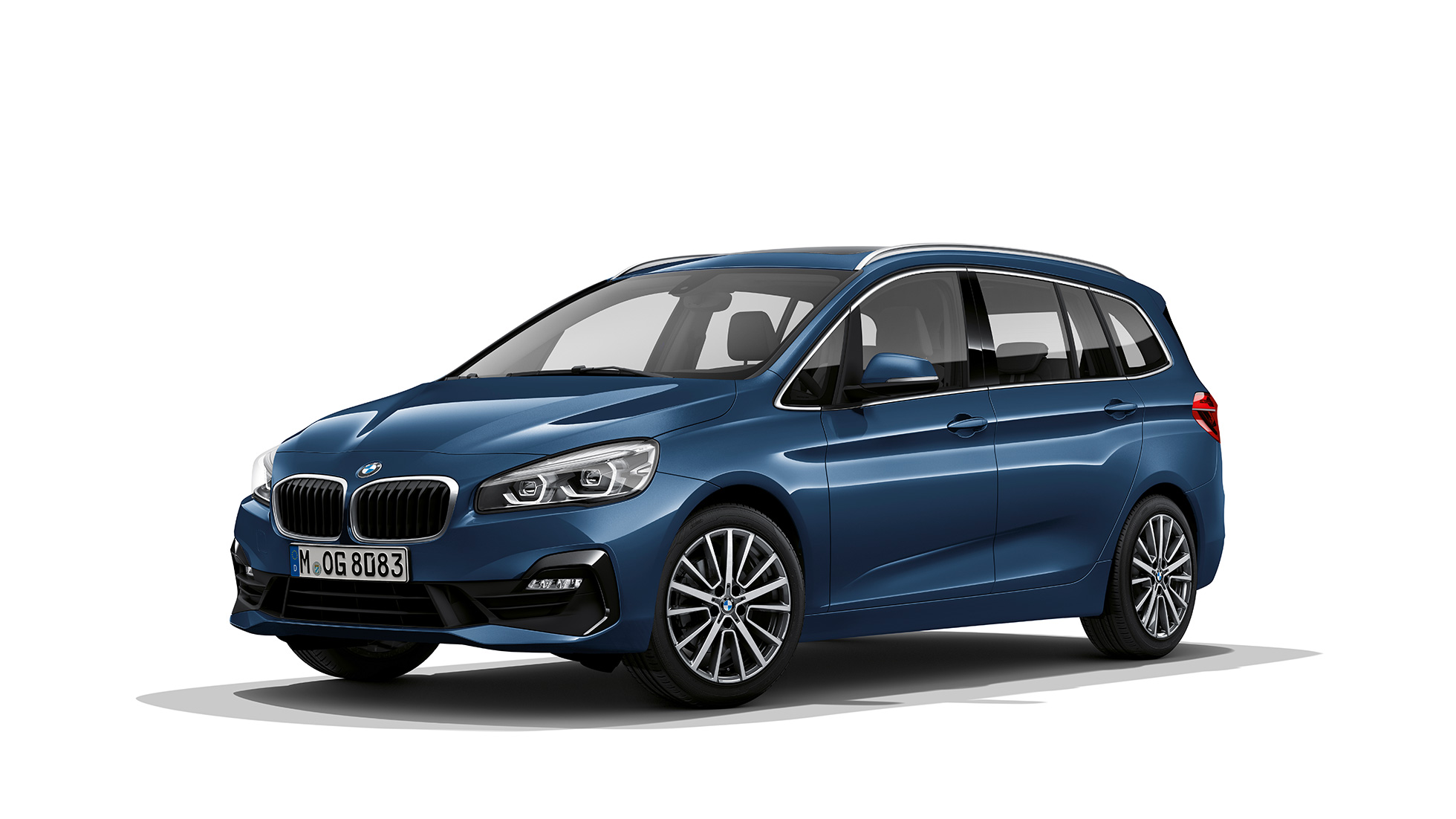 Μπροστινή λήψη τριών τετάρτων, BMW Σειρά 2 Gran Tourer BMW Σειρά 2 Gran Tourer 218i F46 2018, μπλε Phytonic, μπροστινή λήψη τριών τετάρτων