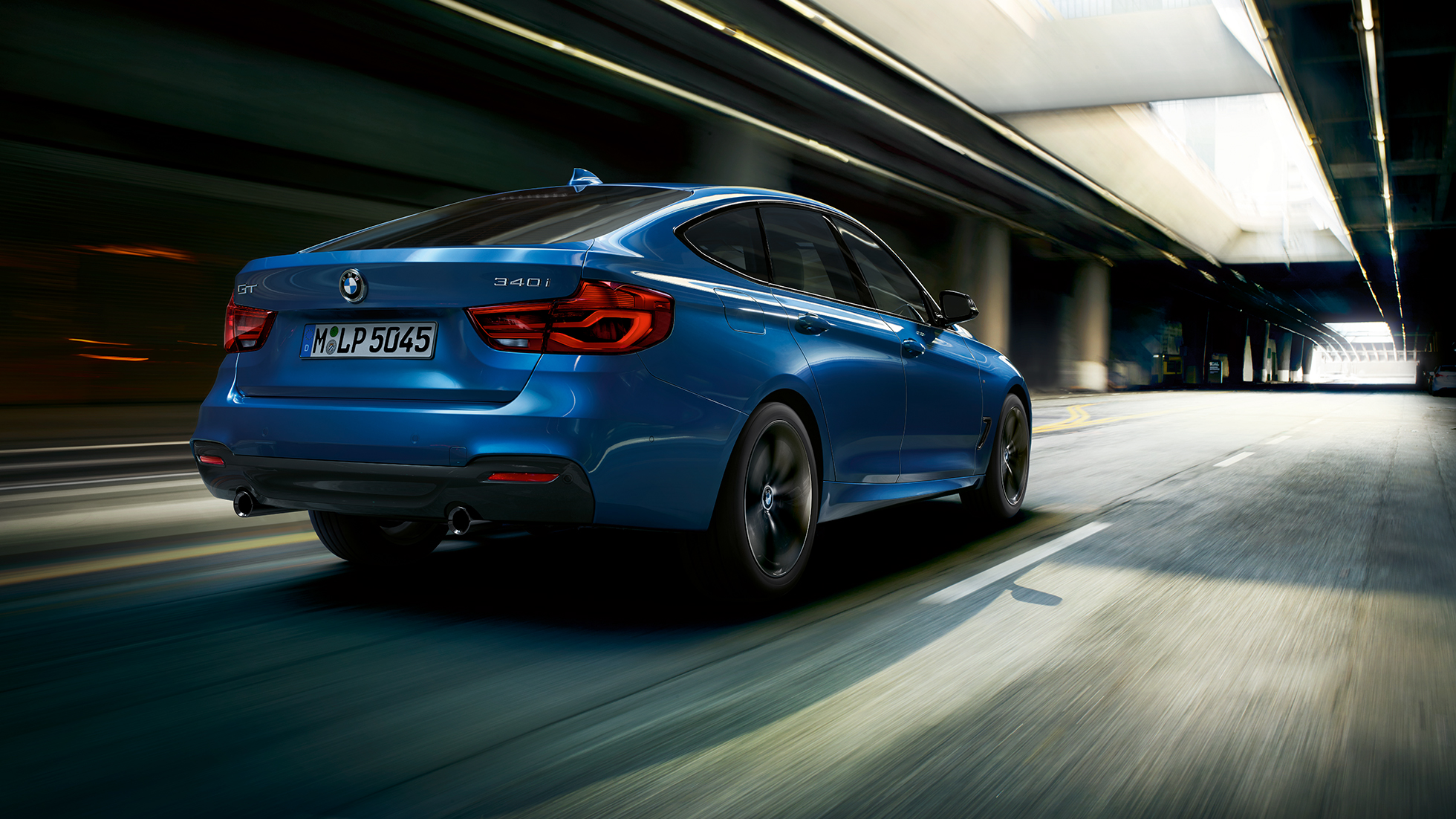 BMW Σειρά 3 Gran Turismo, πίσω λήψη τριών τετάρτων BMW Σειρά 3 Gran Turismo, πίσω λήψη τριών τετάρτων