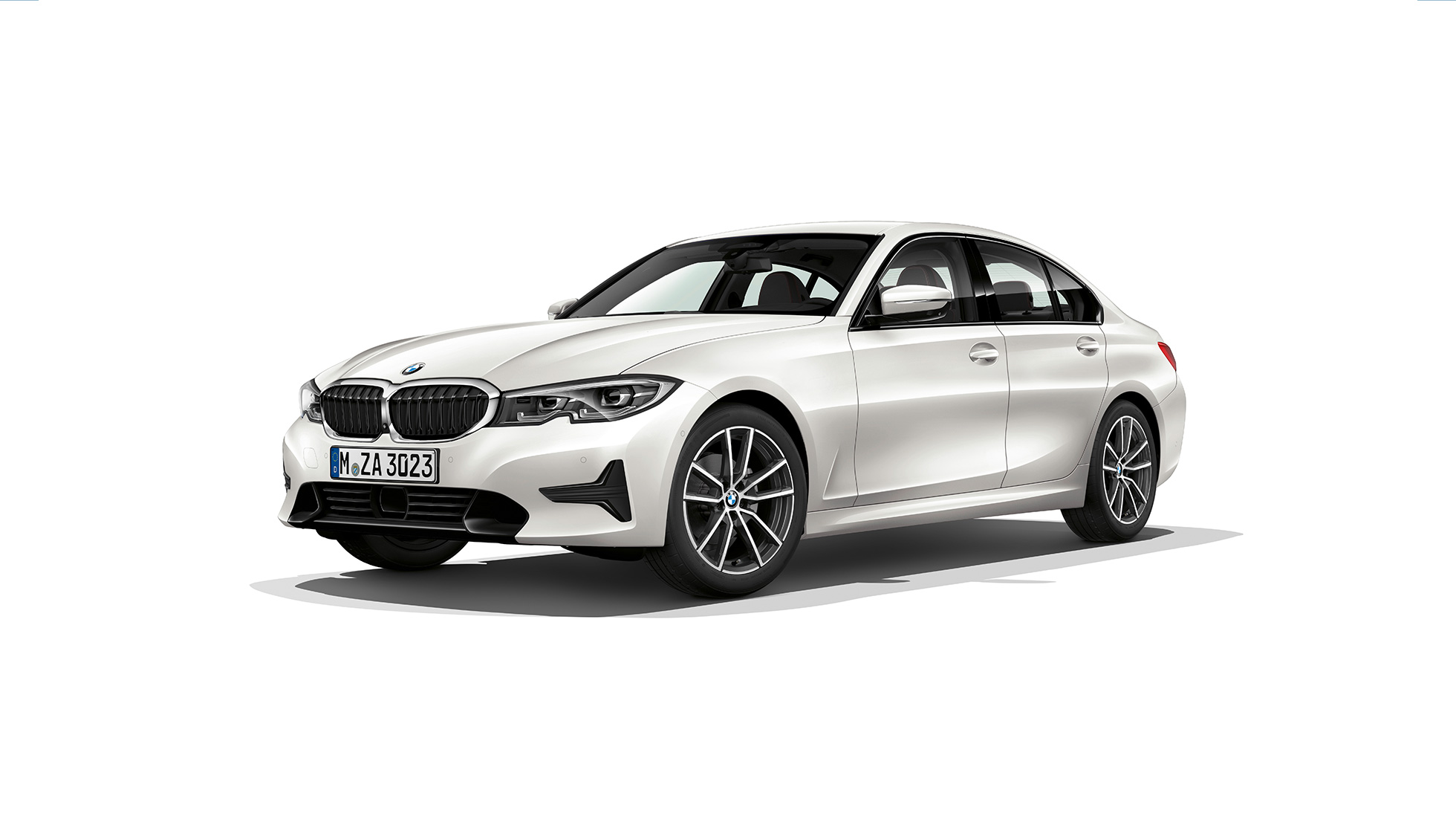 BMW Σειρά 3 Sedan, Έκδοση Sport Line. Πλαϊνή στατική λήψη της BMW Σειράς 3 Sedan με Έκδοση Sport Line.