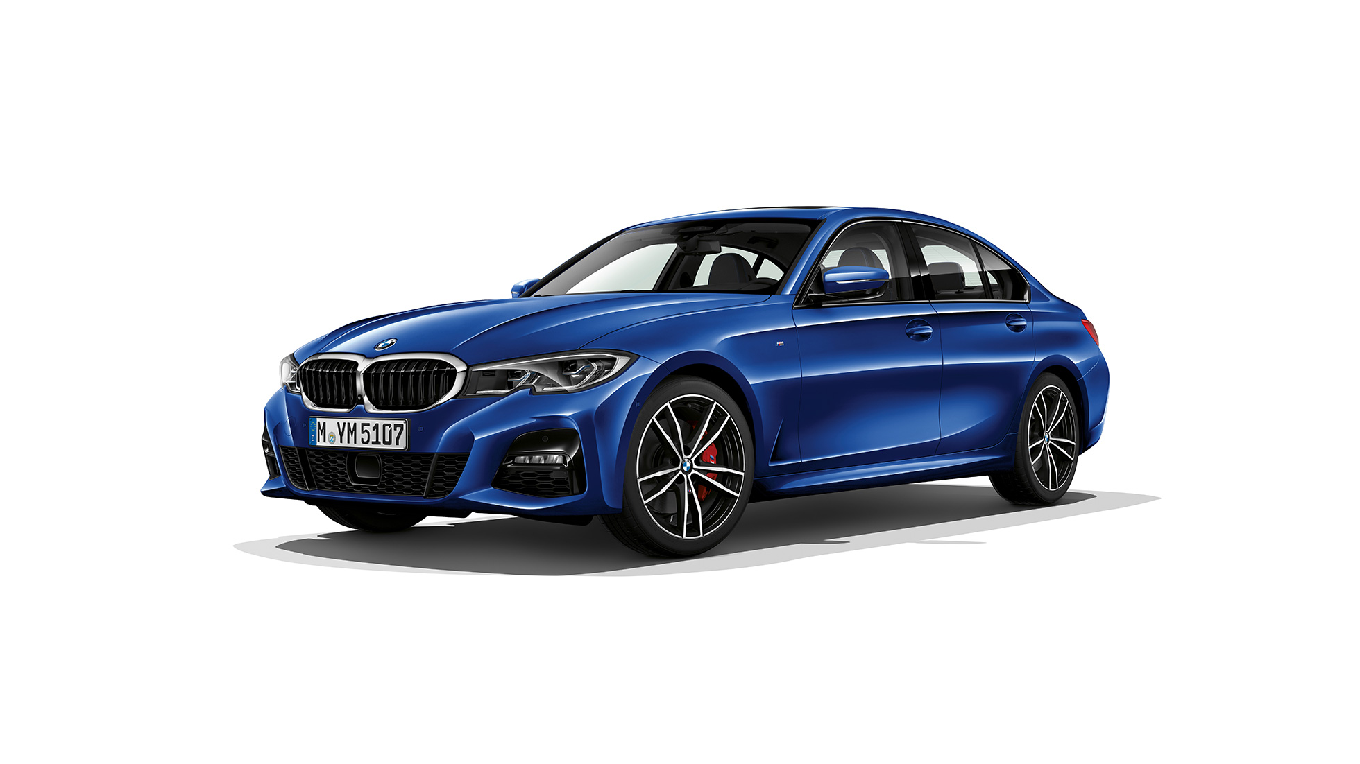 BMW Σειρά 3 Sedan, Έκδοση M Sport. Πλαϊνή στατική λήψη της BMW Σειράς 3 Sedan με Έκδοση M Sport.