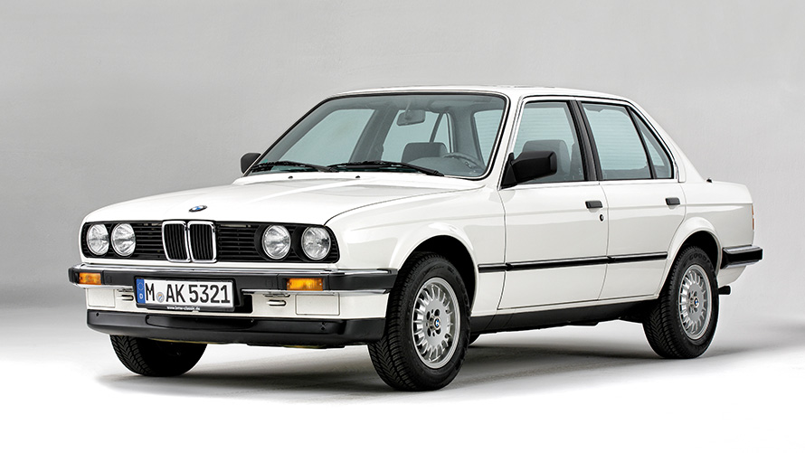 BMW Σειρά 3 Sedan, Ε30, δεύτερη γενιά, μπροστινή λήψη τριών τετάρτων Μοντέλα BMW Σειράς 3, BMW Σειρά 3 Sedan, E30, δεύτερη γενιά, μπροστινή λήψη τριών τετάρτων