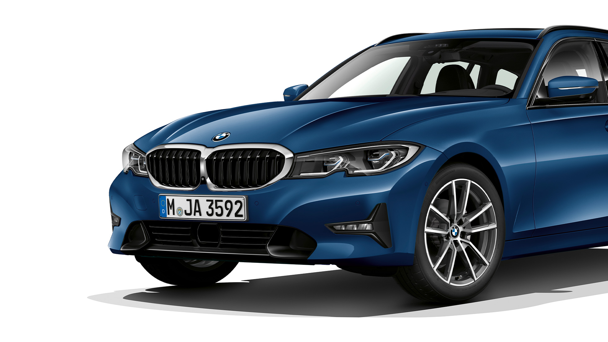 Έκδοση Sport Line, μπροστινή λήψη τριών τετάρτων BMW Σειρά 3 Touring, Έκδοση Sport Line, μπροστινή λήψη τριών τετάρτων