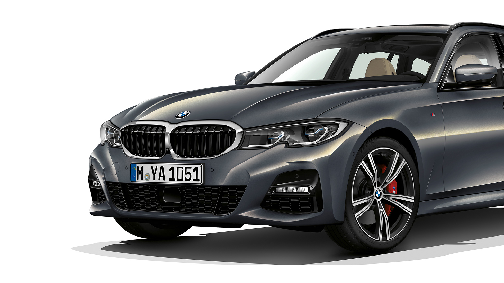 Έκδοση M Sport, μπροστινή λήψη τριών τετάρτων BMW Σειρά 3 Touring, Έκδοση M Sport, μπροστινή λήψη τριών τετάρτων