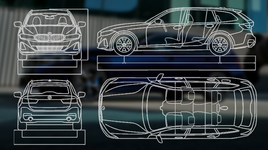 BMW Σειρά 3 Touring LCI, G21, τεχνικά χαρακτηριστικά, σχέδιο BMW Σειρά 3 Touring LCI, G21, τεχνικά χαρακτηριστικά, σχέδιο