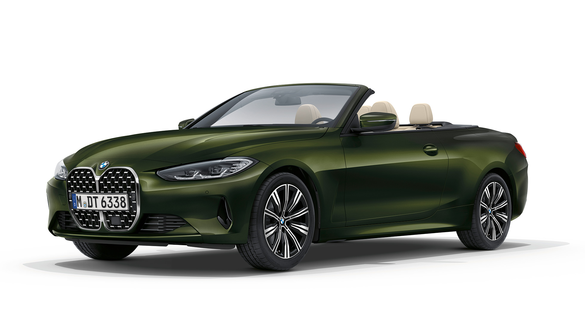 BMW Σειρά 4 Cabrio, βασική έκδοση, G23, 2020, μπροστινή λήψη τριών τετάρτων BMW Σειρά 4 Cabrio G23 2020 βασική έκδοση Bluestone μεταλλικό μπροστινή λήψη τρία τέταρτα