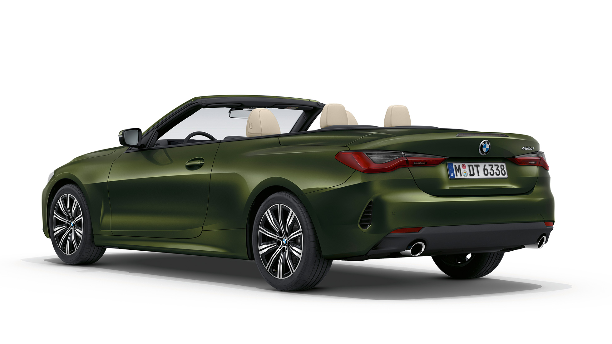 Πίσω λήψη, BMW Σειρά 4 Cabrio, βασική έκδοση, G23, 2020 BMW Σειρά 4 Cabrio G23 2020 βασική έκδοση Bluestone μεταλλικό πίσω λήψη τρία τέταρτα