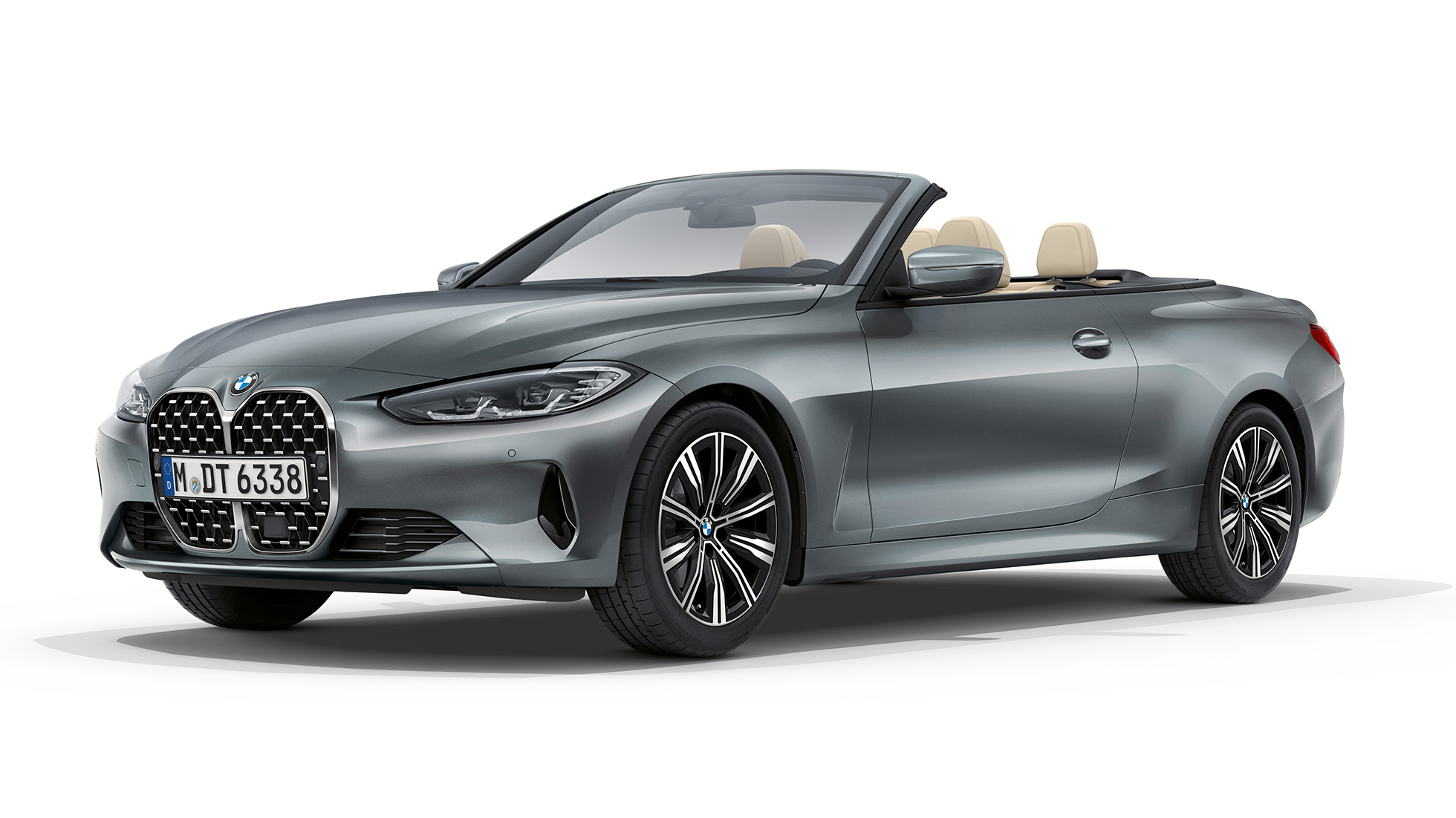 BMW Σειρά 4 Cabrio, βασική έκδοση, G23, 2020, μπροστινή λήψη τριών τετάρτων BMW Σειρά 4 Cabrio G23 2020 βασική έκδοση Bluestone μεταλλικό μπροστινή λήψη τρία τέταρτα