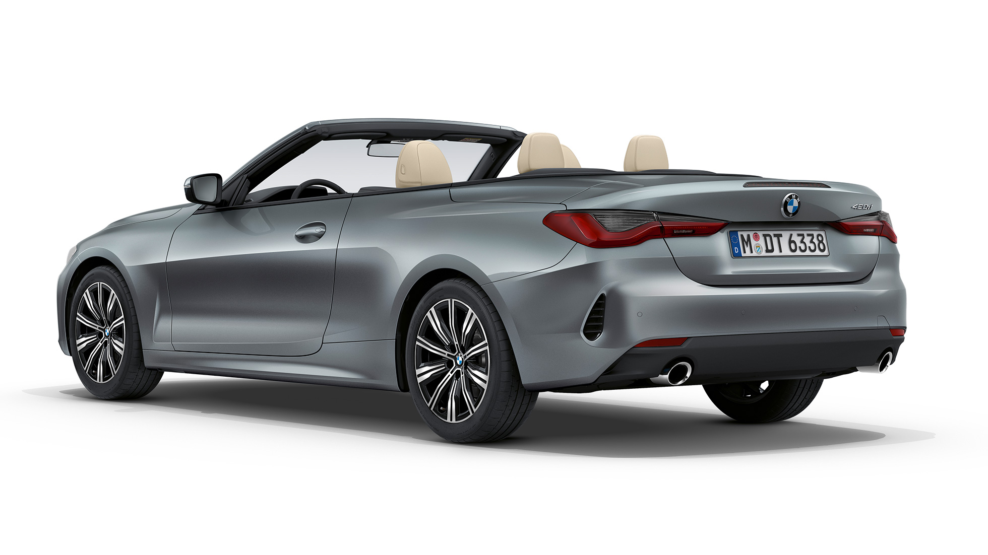 Πίσω λήψη, BMW Σειρά 4 Cabrio, βασική έκδοση, G23, 2020 BMW Σειρά 4 Cabrio G23 2020 βασική έκδοση Bluestone μεταλλικό πίσω λήψη τρία τέταρτα