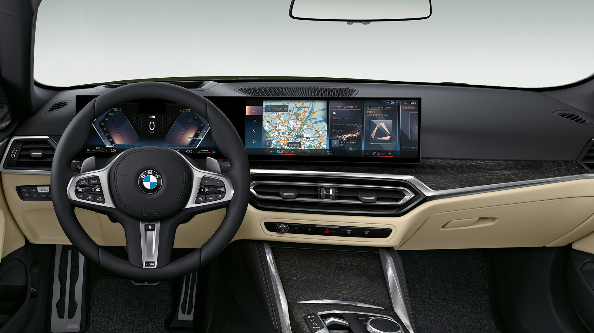 Cockpit, BMW Σειρά 4 Cabrio, Έκδοση M Sport, G23, 2020 BMW Σειρά 4 Cabrio, G23, 2020, Έκδοση M Sport, εσωτερικό, cockpit