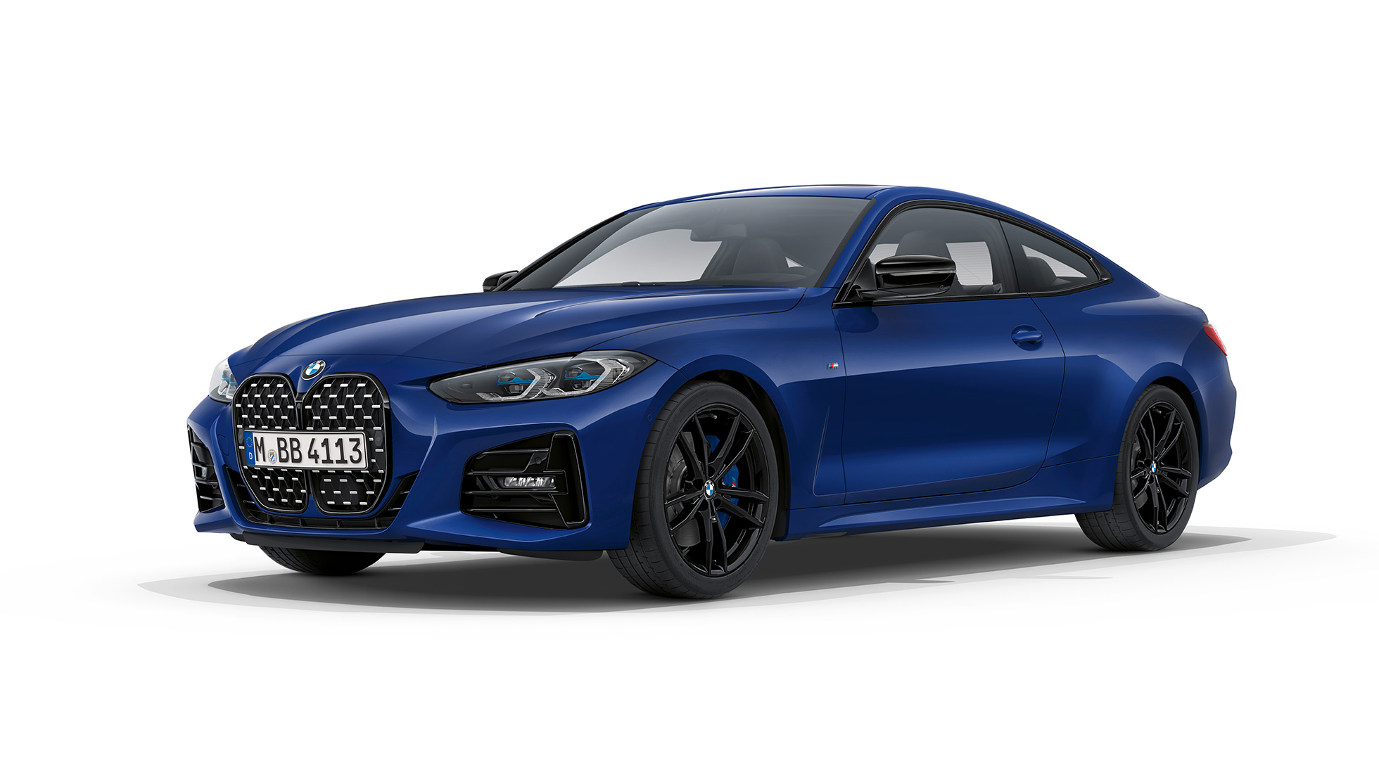 BMW Σειρά 4 Coupé, Έκδοση M Sport, G22, 2020 BMW Σειρά 4 Coupé, G22, 2020, Έκδοση M Sport, μπλε Arctic Race μεταλλικό, μπροστινή λήψη τριών τετάρτων