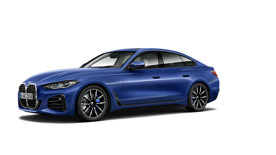 BMW Σειρά 4, BMW Σειρά 4 Gran Coupé G26 2021 πλαϊνή λήψη τρία τέταρτα BMW Σειρά 4, BMW Σειρά 4 Gran Coupé G26 2021 πλαϊνή λήψη τρία τέταρτα