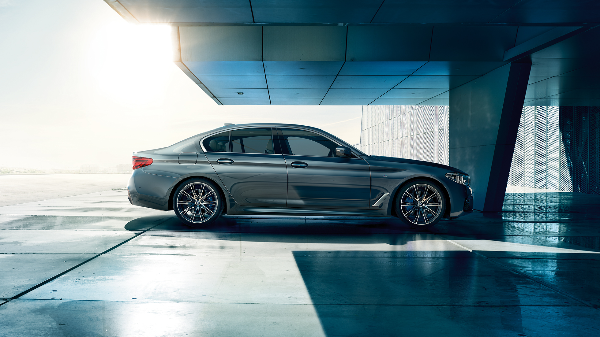 Πλαϊνή όψη σχεδίασης, BMW Σειρά 5 Sedan BMW Σειρά 5 Sedan, 540i Sedan G30, Bluestone μεταλλικό, πλαϊνή λήψη