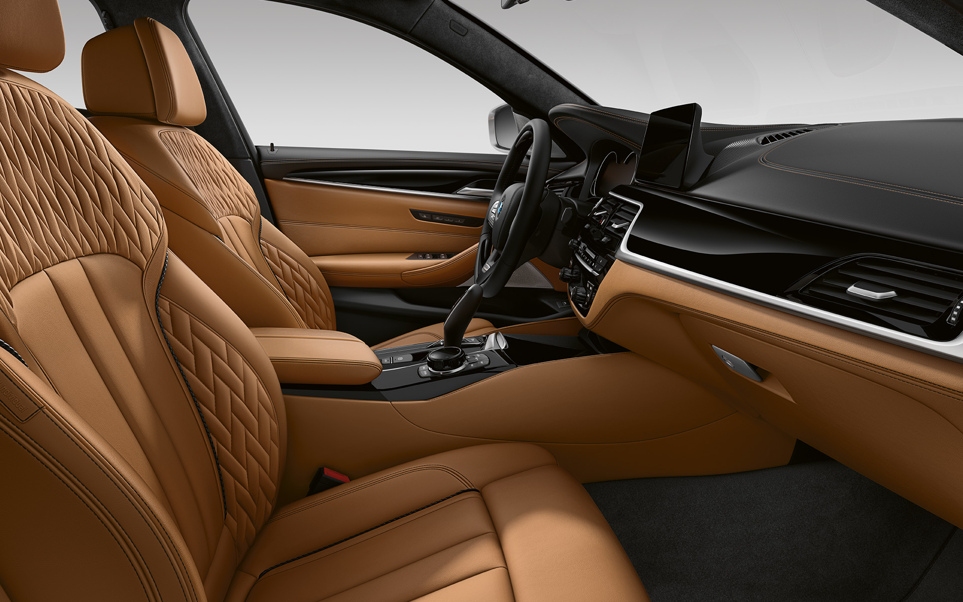 BMW Σειρά 5 Sedan, G30, Facelift 2020, εσωτερικό σε BMW Individual δέρμα 'Merino' διευρυμένης κάλυψης | Caramel BMW Σειρά 5 Sedan, G30, Facelift 2020, εσωτερικό σε BMW Individual δέρμα 'Merino' διευρυμένης κάλυψης | Caramel