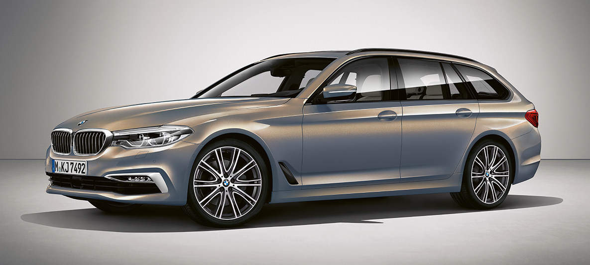 BMW Individual, BMW Σειρά 5 Touring BMW Individual, BMW Σειρά 5 Touring, G31, Champagne Quarz μεταλλικό, πλαϊνή λήψη τριών τετάρτων