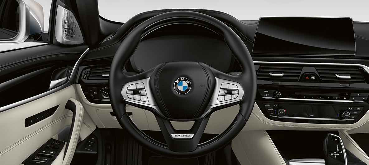 BMW Individual, τιμόνι, BMW Σειρά 5 Touring BMW Individual, BMW Σειρά 5 Touring, G31, μπροστινή λήψη, τιμόνι