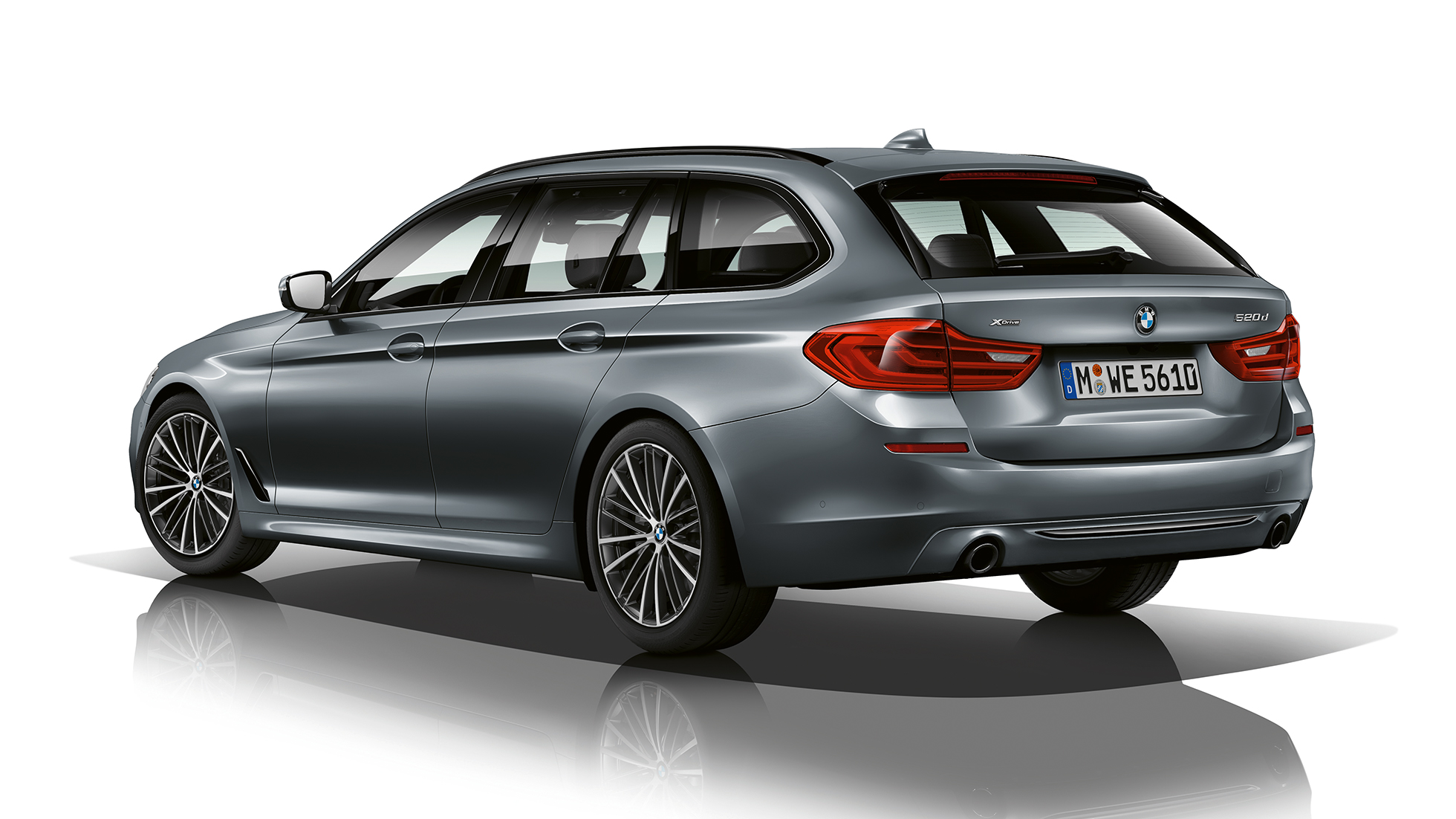 Sport Line, πίσω λήψη τριών τετάρτων, BMW Σειρά 5 Touring Sport Line, BMW Σειρά 5 Touring, 520d Touring G31, Bluestone μεταλλικό, πίσω λήψη τριών τετάρτων