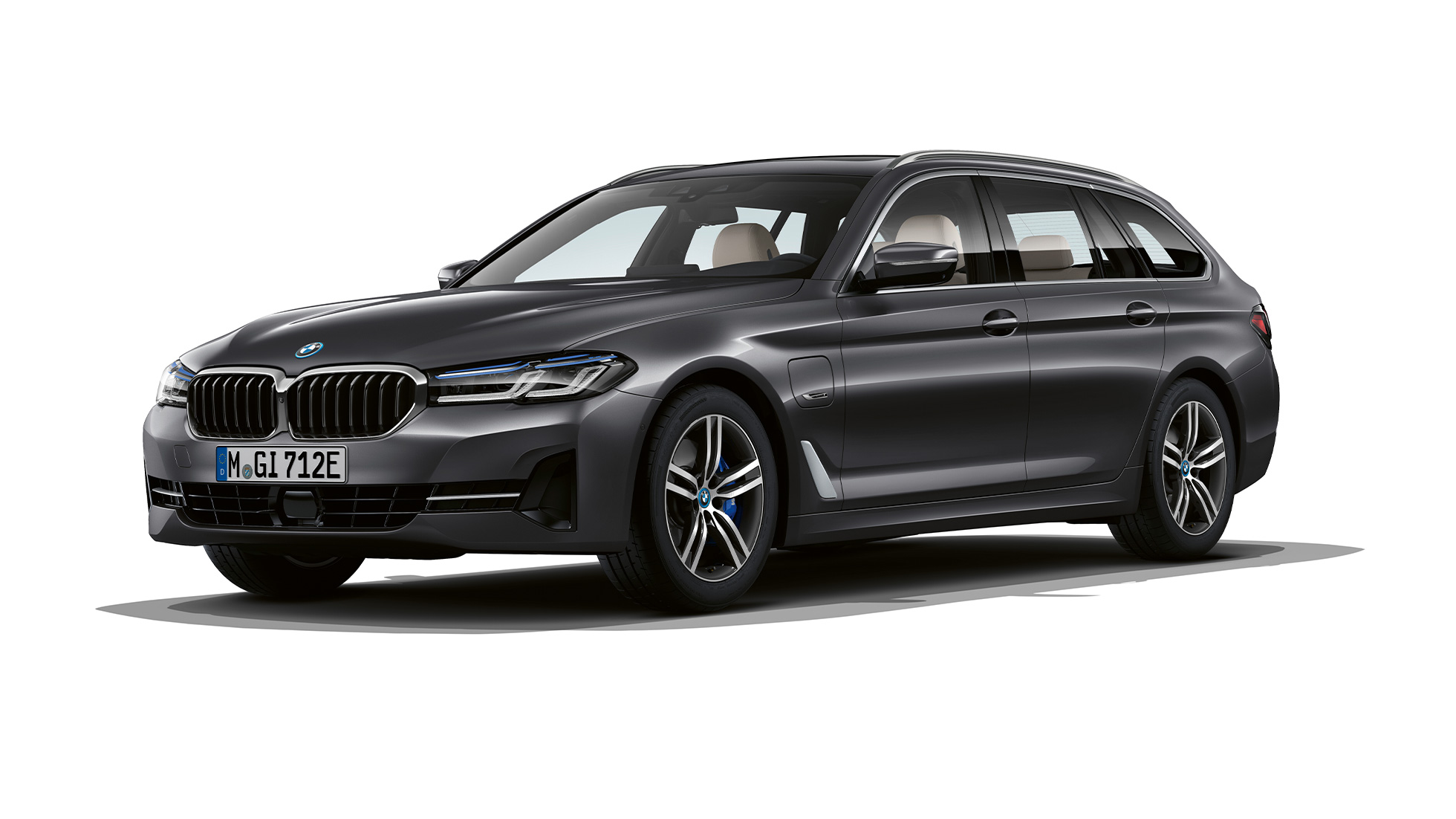 BMW Σειρά 5 Touring 530i, G31, 2020, βασικός εξοπλισμός, μπροστινή λήψη BMW Σειρά 5 Touring 530i, G31, 2020, βασικός εξοπλισμός σε γκρι Sophisto, μπροστινή λήψη τριών τετάρτων