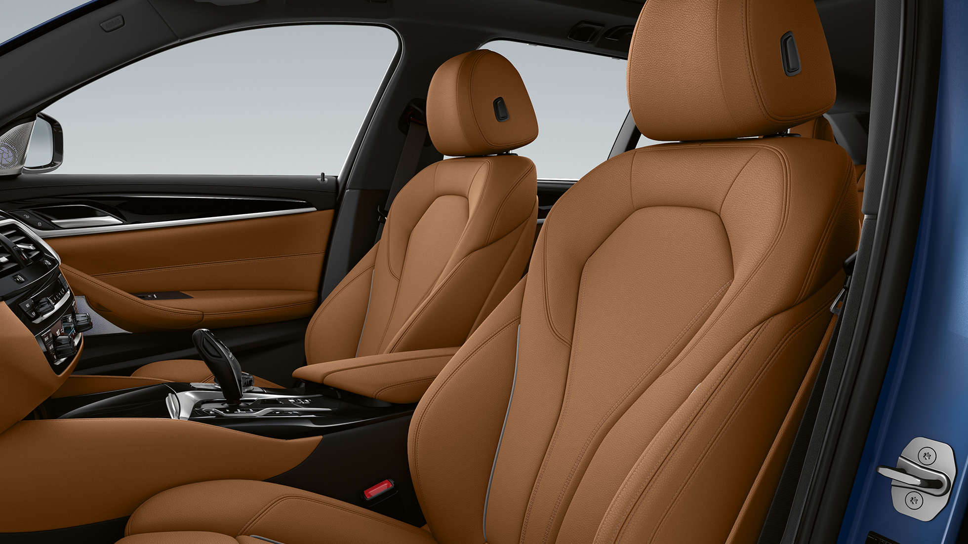 Επενδύσεις καθισμάτων, BMW Σειρά 5 Touring, G31, Μ Σπορ Πακέτο Επενδύσεις καθισμάτων από δέρμα 'Dakota' σε χρώμα Cognac με αποκλειστικές ραφές, BMW Σειρά 5 Touring, 530e, G31, 2020, Μ Σπορ Πακέτο, εσωτερικό