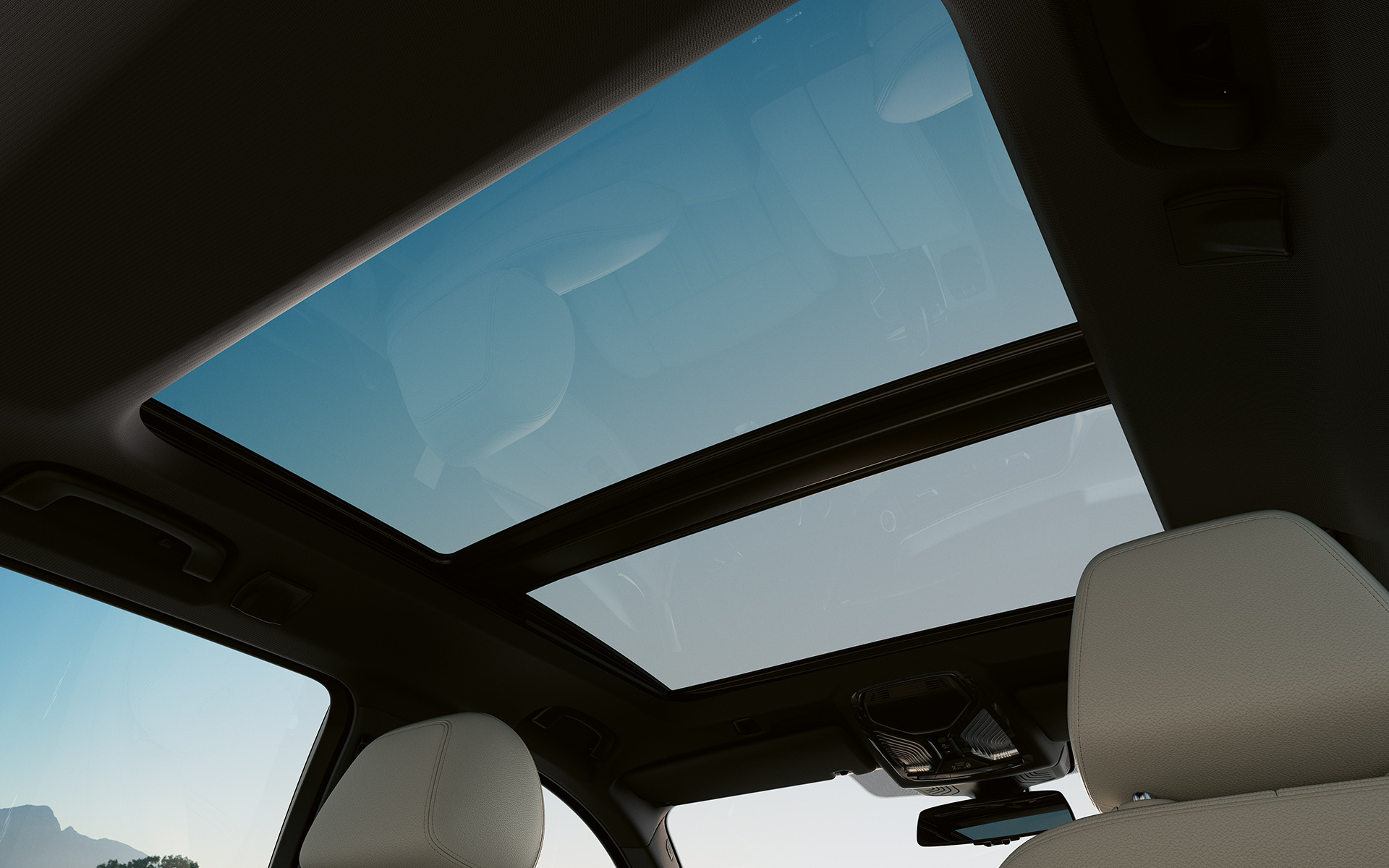 Γυάλινη πανοραμική οροφή, BMW Σειρά 5 Touring, G31, LCI Γυάλινη πανοραμική οροφή, κλειστή, BMW Σειρά 5 Touring, G31, Facelift 2020, εσωτερικό