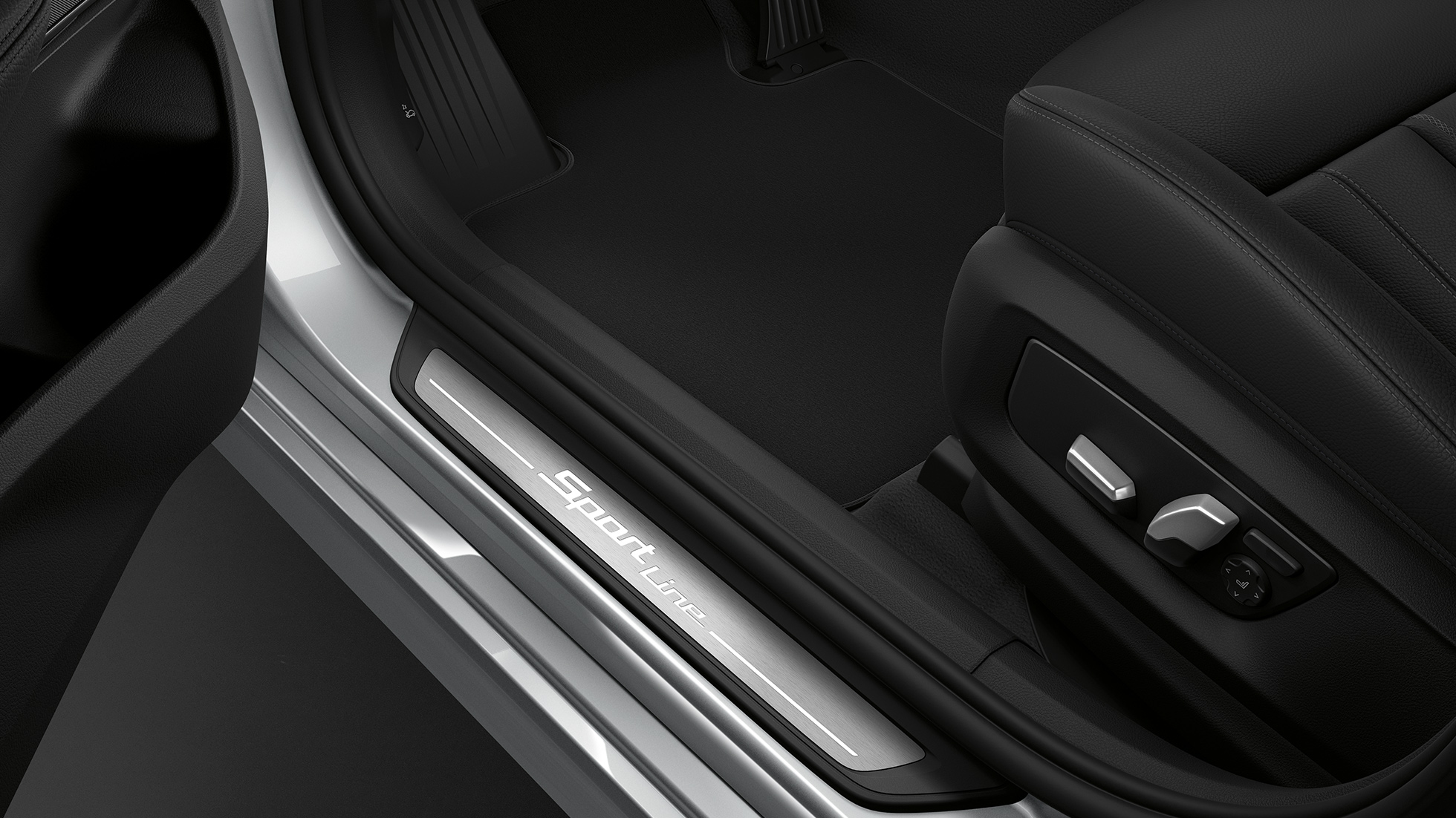 BMW Σειρά 6 Gran Turismo G32, Sport Line, διακοσμητικά καλύμματα μαρσπιέ BMW Σειρά 6 Gran Turismo G32 2017, Sport Line, ασημί Glacier μεταλλικό, διακοσμητικά καλύμματα μαρσπιέ