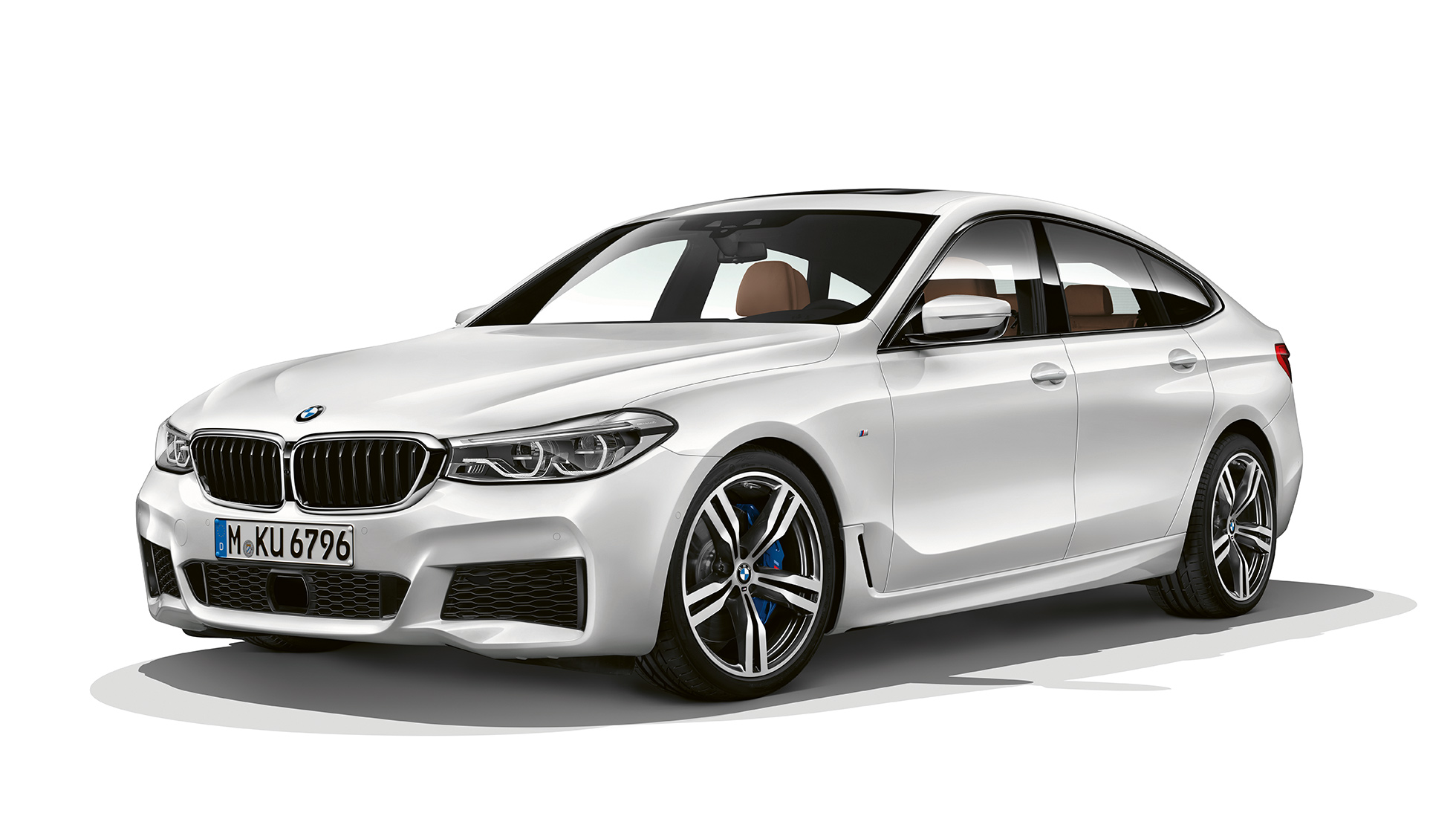BMW Σειρά 6 Gran Turismo G32, Μ Σπορ Πακέτο, μπροστινή λήψη τριών τετάρτων BMW Σειρά 6 Gran Turismo G32 2017, Μ Σπορ Πακέτο, λευκό Mineral μεταλλικό, μπροστινή λήψη τριών τετάρτων