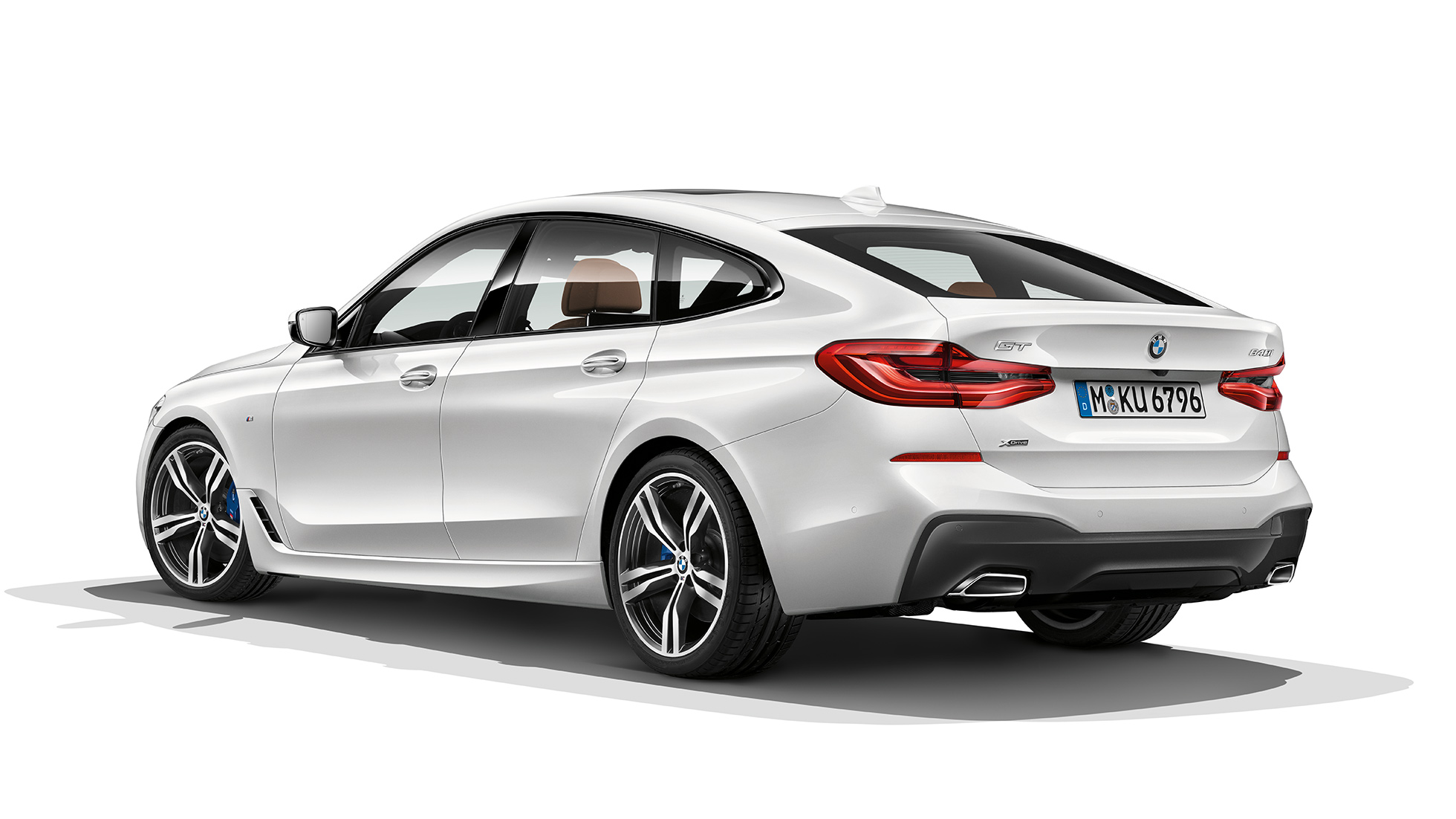BMW Σειρά 6 Gran Turismo G32, Μ Σπορ Πακέτο, πίσω λήψη τριών τετάρτων BMW Σειρά 6 Gran Turismo G32 2017, Μ Σπορ Πακέτο, λευκό Mineral μεταλλικό, πίσω λήψη τριών τετάρτων