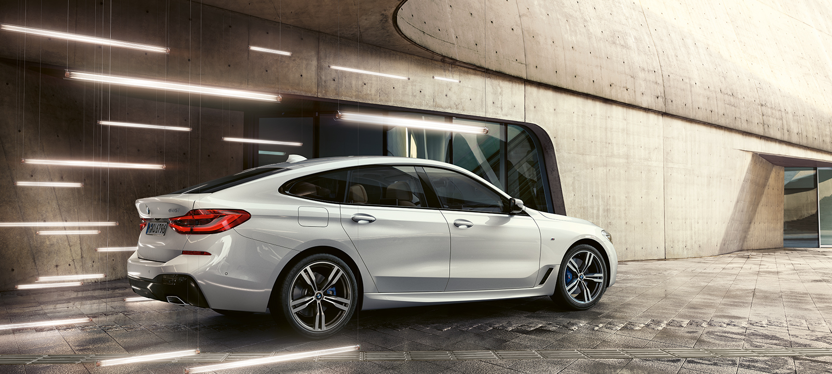 BMW Σειρά 6 Gran Turismo G32, πίσω λήψη τριών τετάρτων BMW Σειρά 6 Gran Turismo G32 2017, λευκό Mineral μεταλλικό, πίσω λήψη τριών τετάρτων