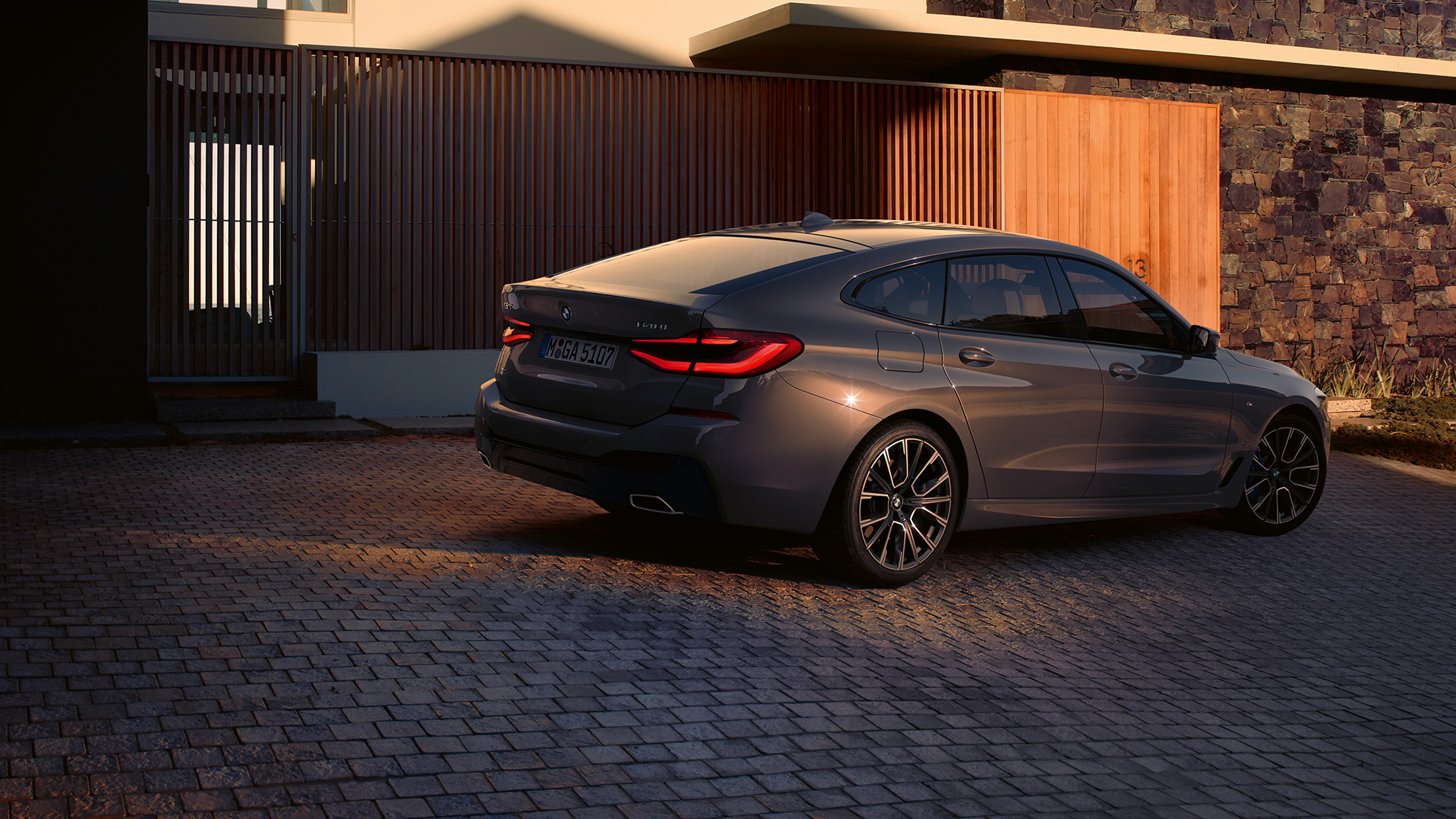 Σχεδίαση πίσω τμήματος, BMW Σειρά 6 Gran Turismo, G32, 2020 Σχεδίαση πίσω τμήματος, BMW Σειρά 6 Gran Turismo 640i xDrive, G32, 2020, γκρι Bernina, πίσω λήψη